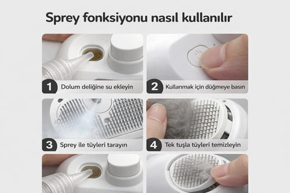 3’ü Bir Arada Buharlı Tüy Temizleyici