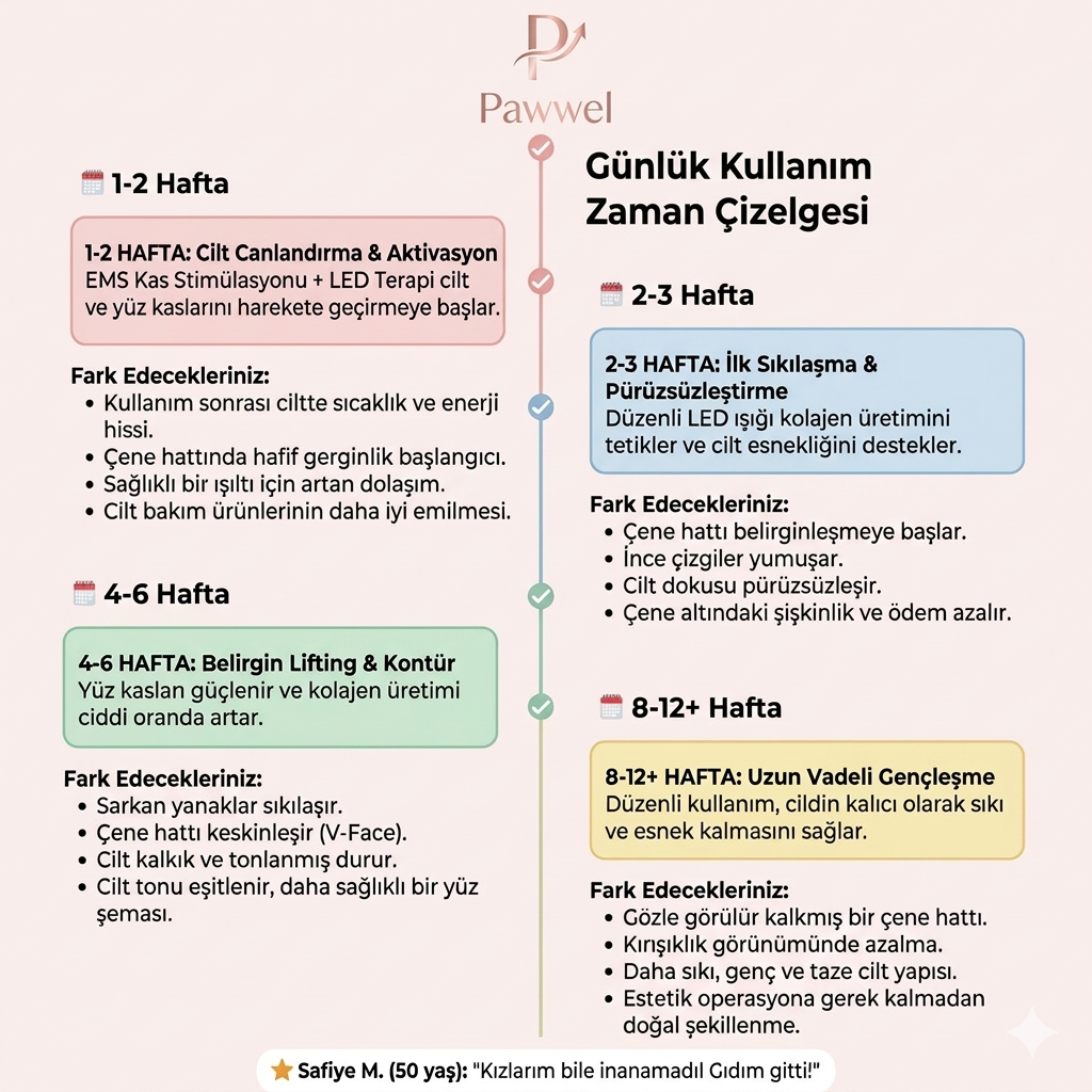 7'si 1 arada LED Yüz Şekillendirici