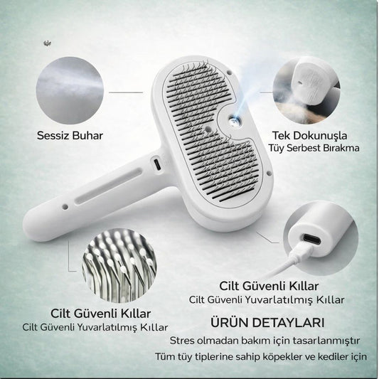 3’ü Bir Arada Buharlı Tüy Temizleyici