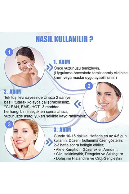 7'si 1 arada LED Yüz Şekillendirici