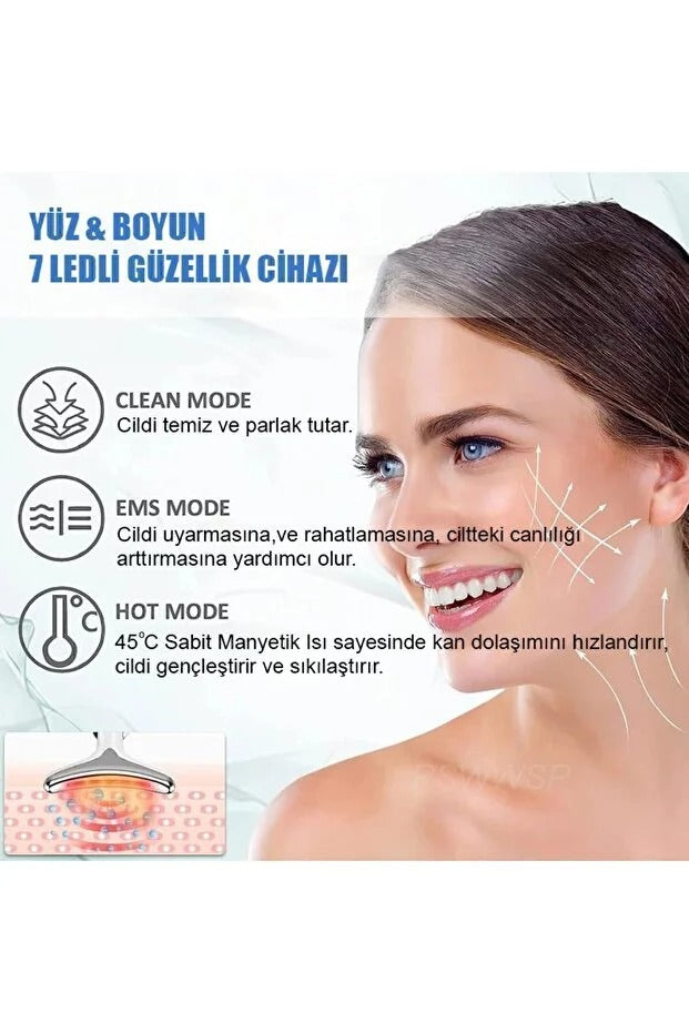 7'si 1 arada LED Yüz Şekillendirici