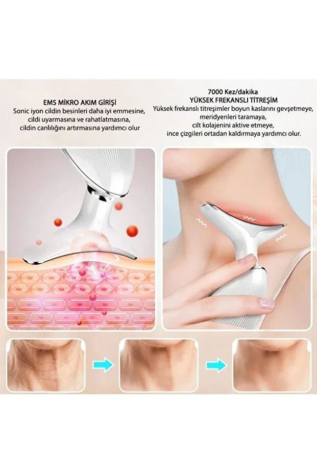 7'si 1 arada LED Yüz Şekillendirici